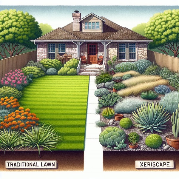 Xeriscape vs traditional garden