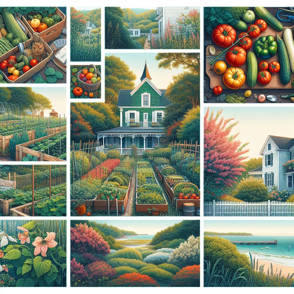 collage image of South Carolina Can you grow vegetables in your yard